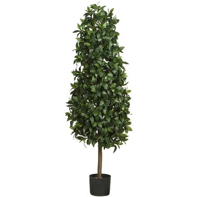 60" Artificial Fiddle Leaf Fig Topiary in Pot - Image 0