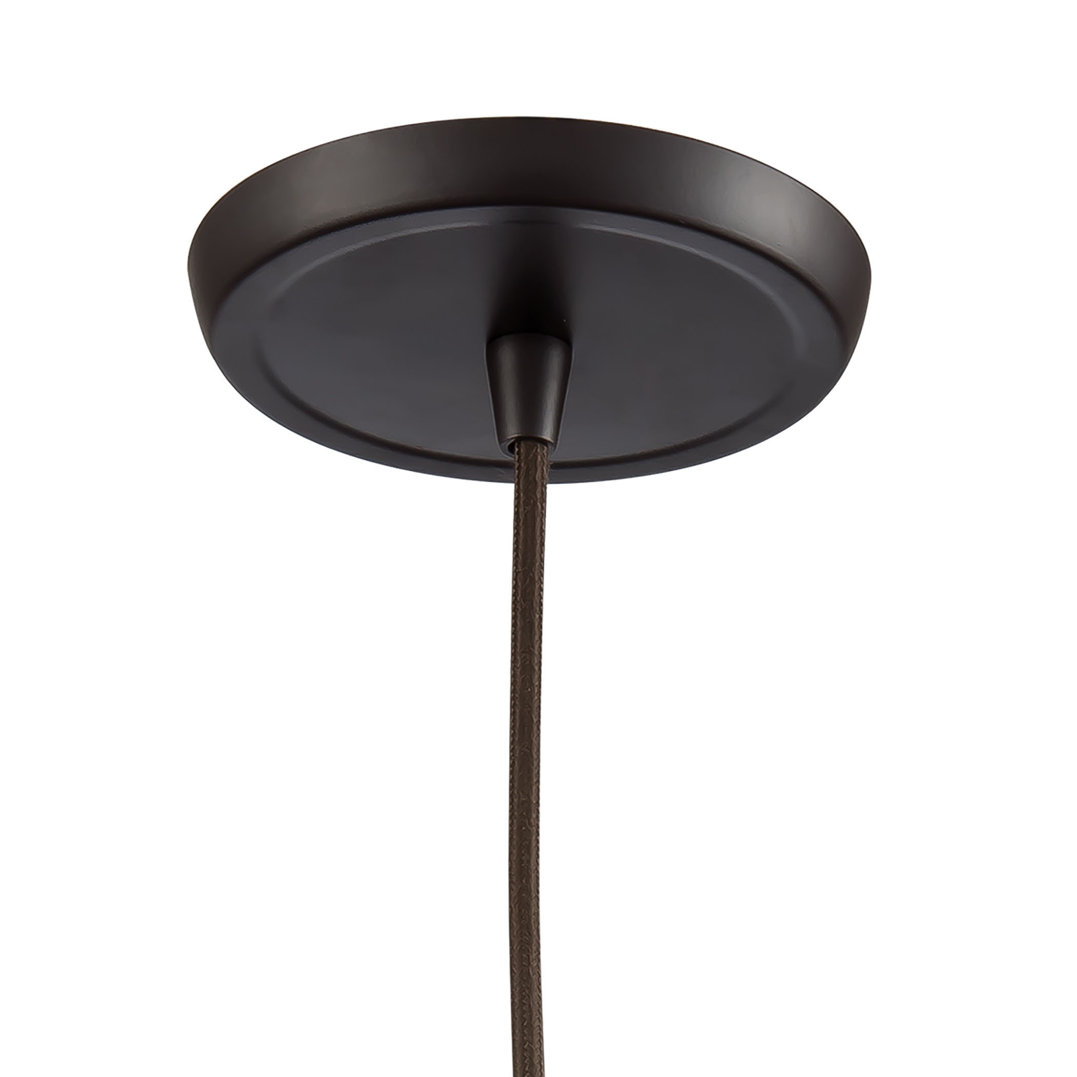 Hand Formed Glass 6'' Wide 1-Light Mini Pendant - Oil Rubbed Bronze - Image 2