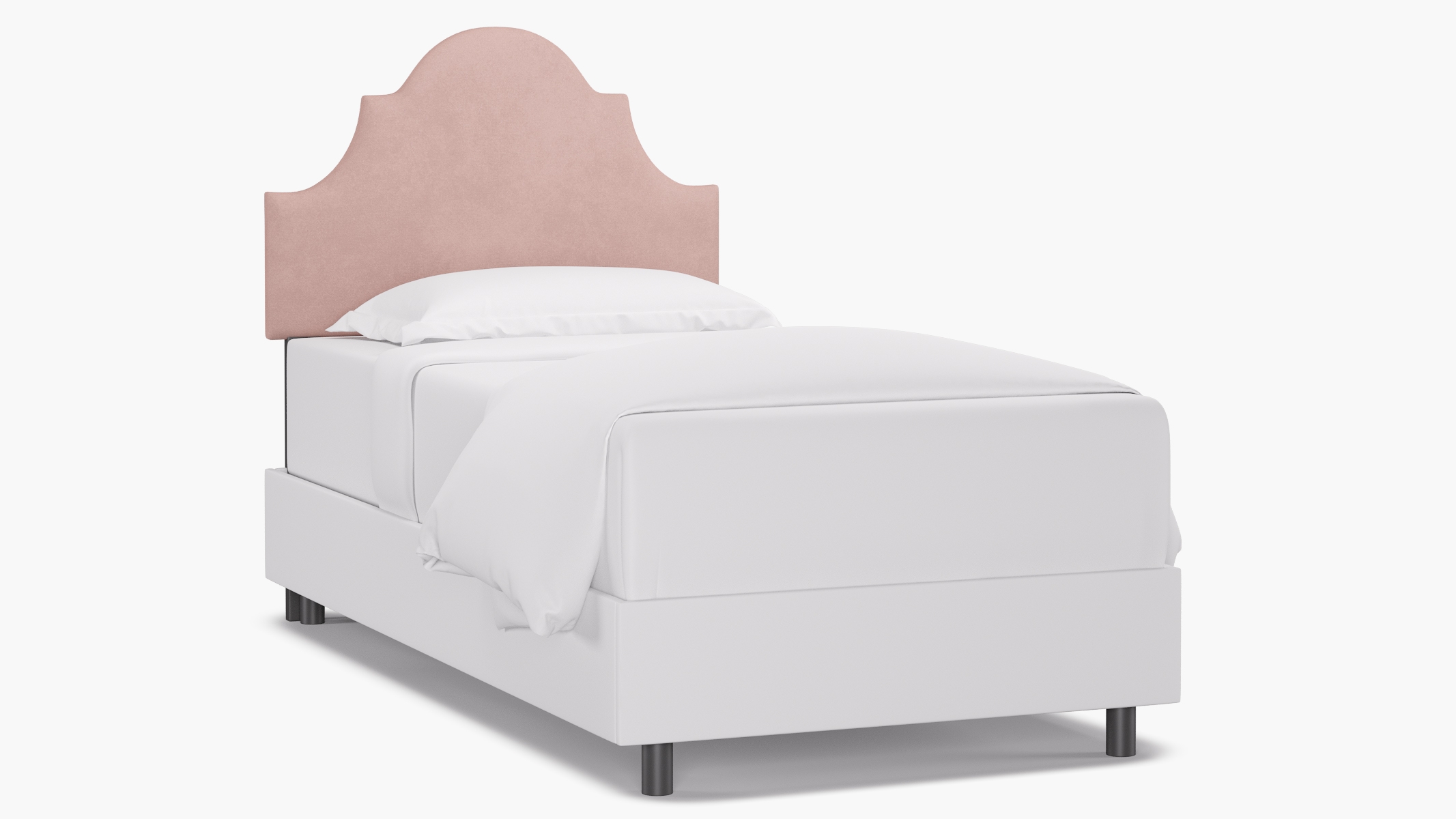 Regency Headboard, Blush Classic Velvet, Twin - Image 0