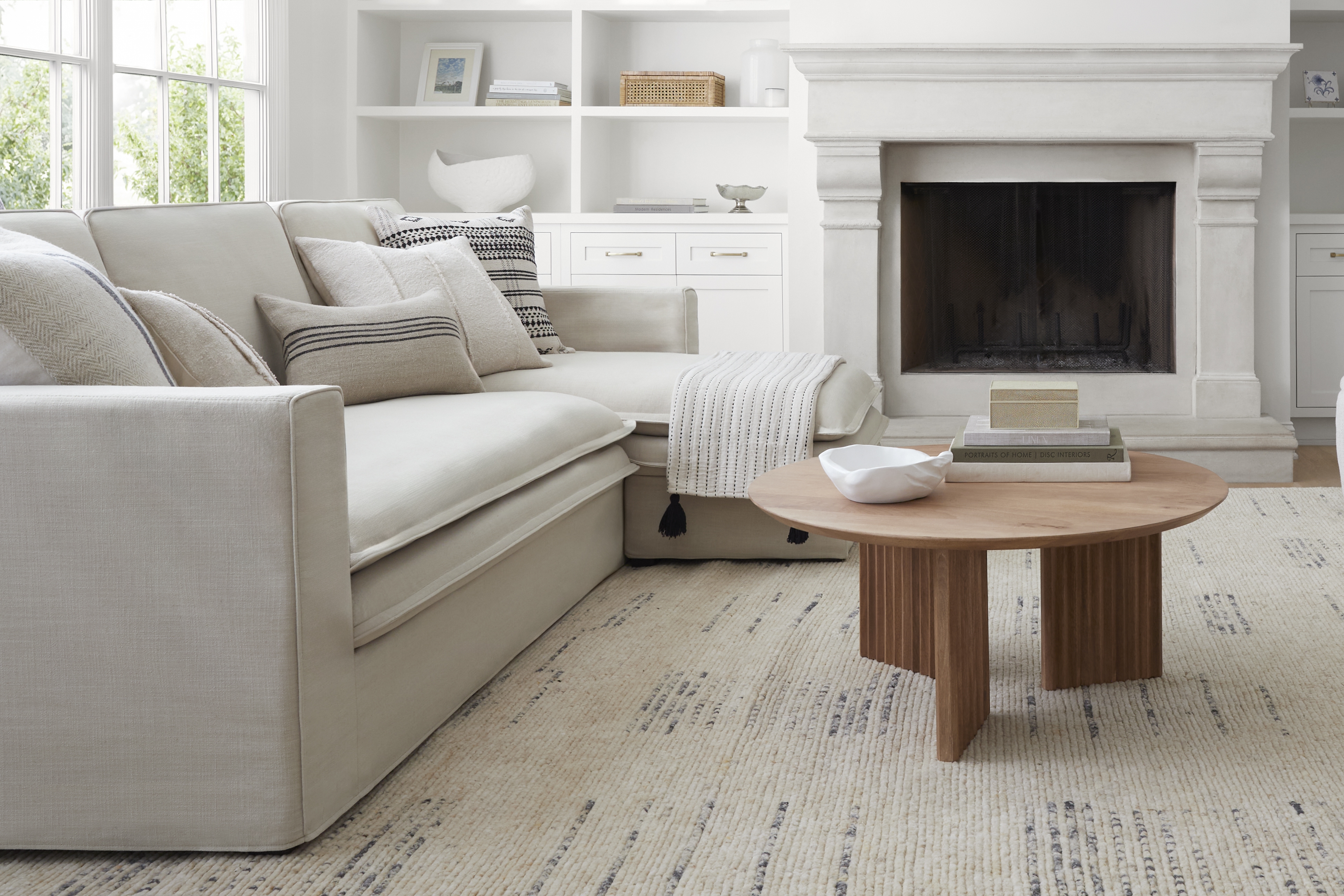 Davis Cotton 37"H x 106"W x 45"D Sectional - Image 1