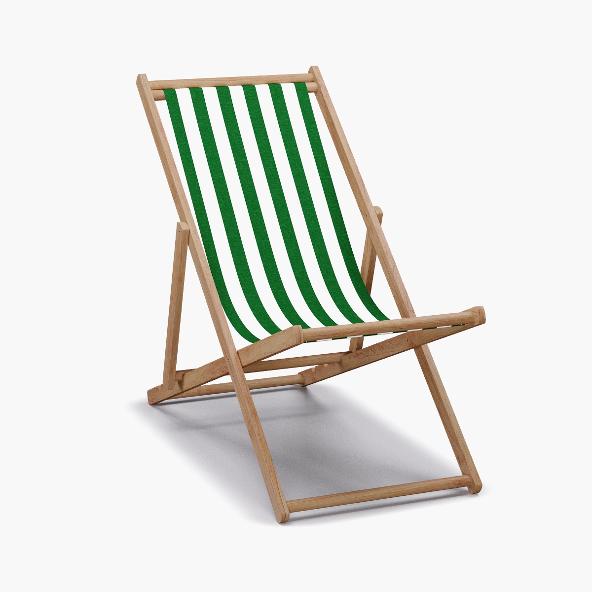 Cabana Chair, Emerald Cabana Stripe - Image 0