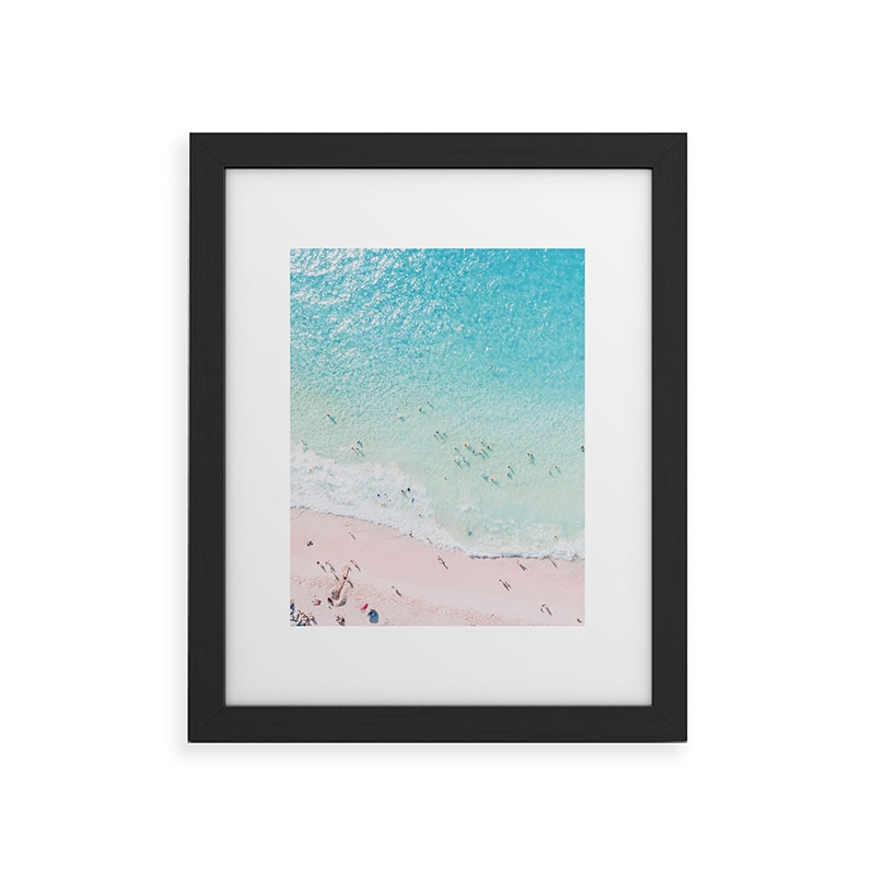 Beach Sunday by Gale Switzer - Framed Art Print Classic Black 8" x 10" - Image 0
