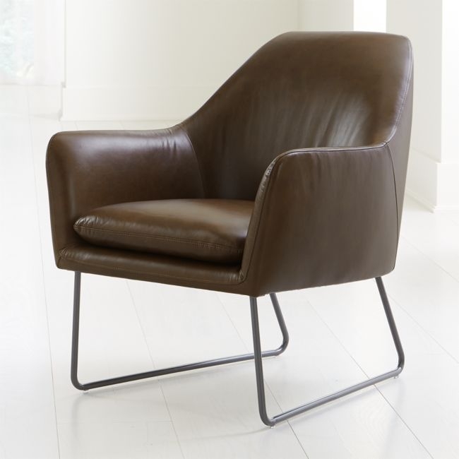 Clancy Leather Accent Chair - Image 1