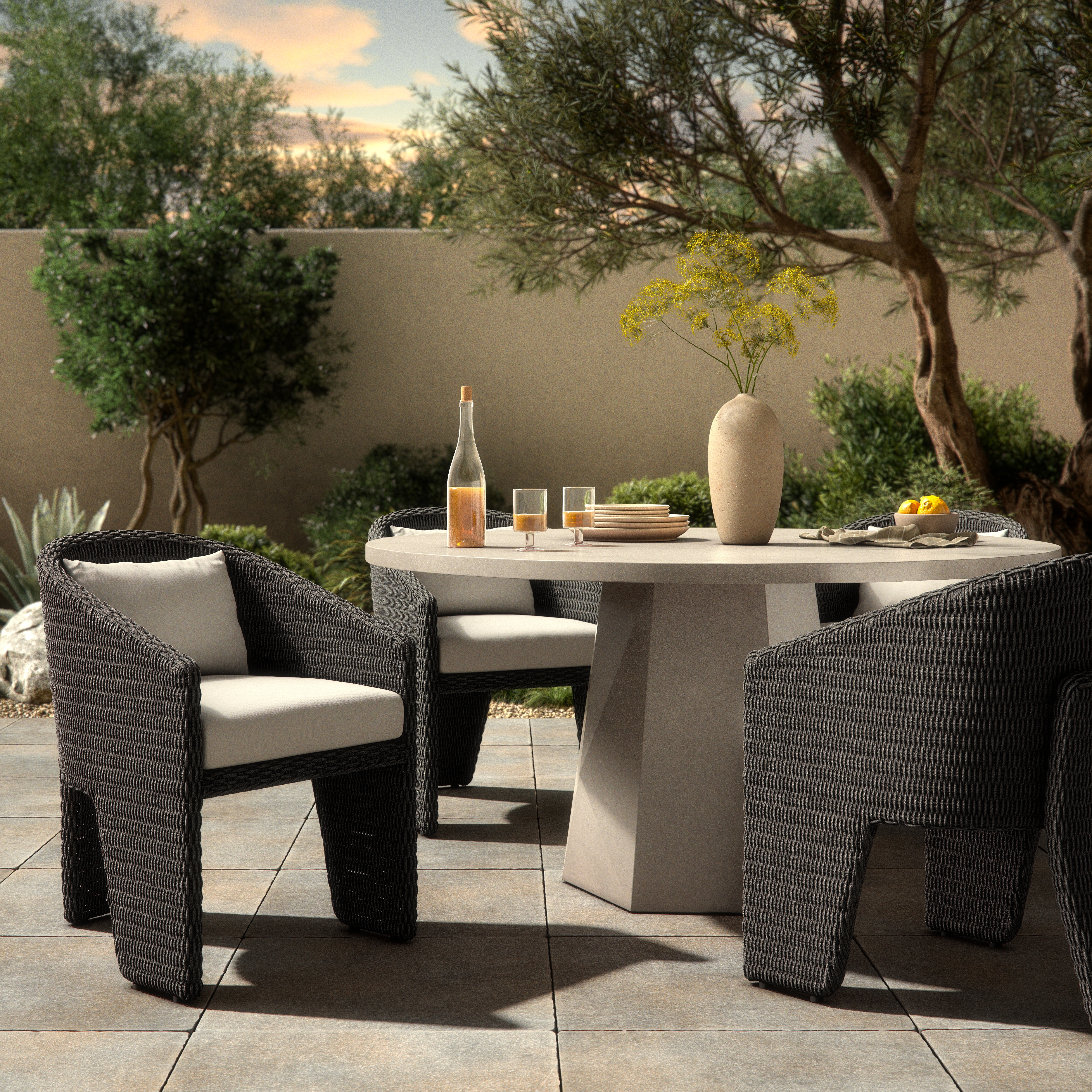 Fae Outdoor Dining Chair-Vintage Coal - Image 14