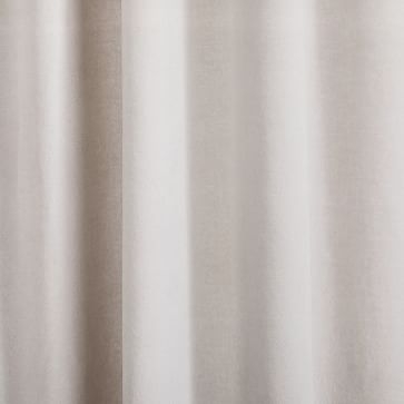 Cotton Velvet Curtain Frost Gray 48"x84" - Image 1