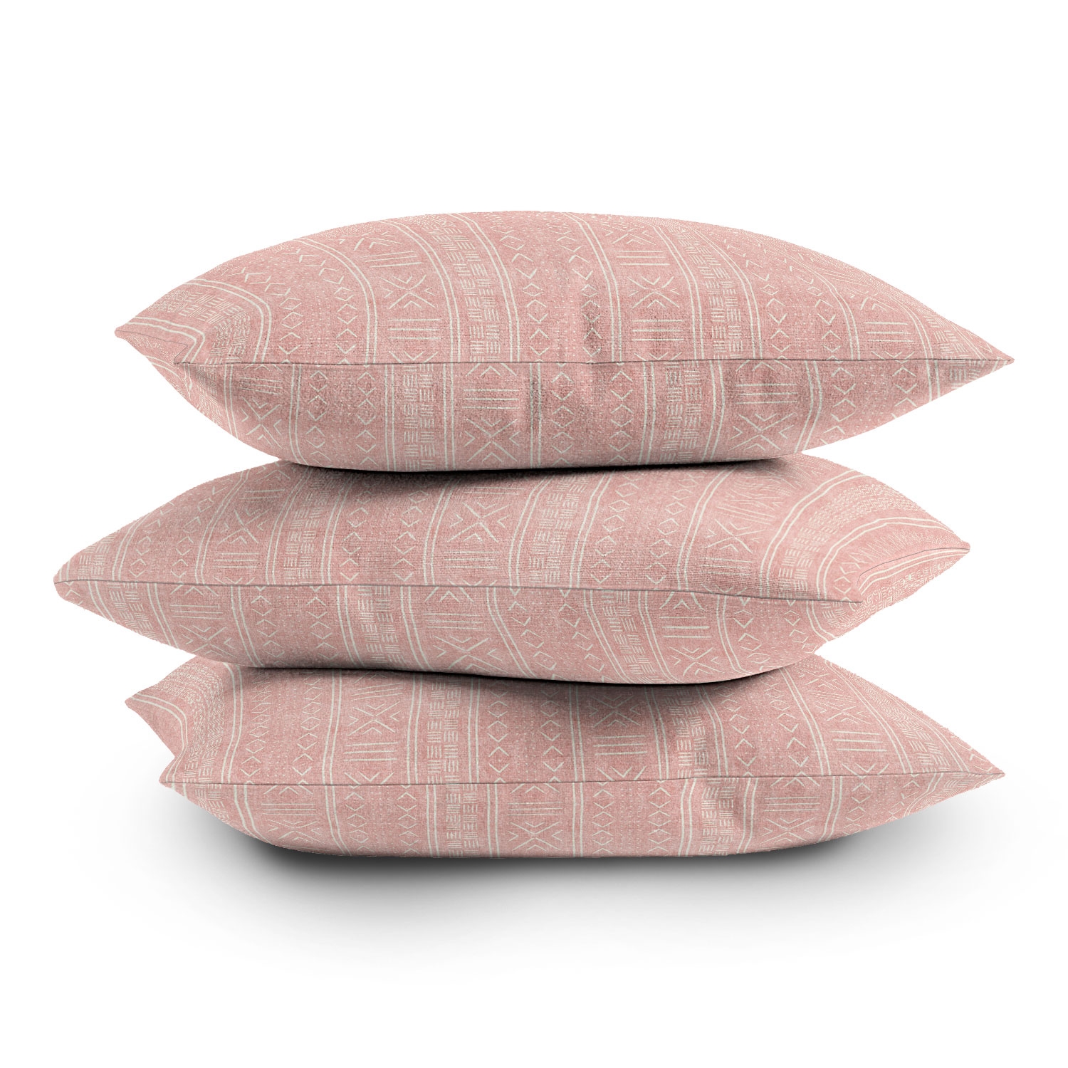 Pink Mudcloth Tribal by Little Arrow Design Co - Outdoor Throw Pillow 16" x 16" - Image 2