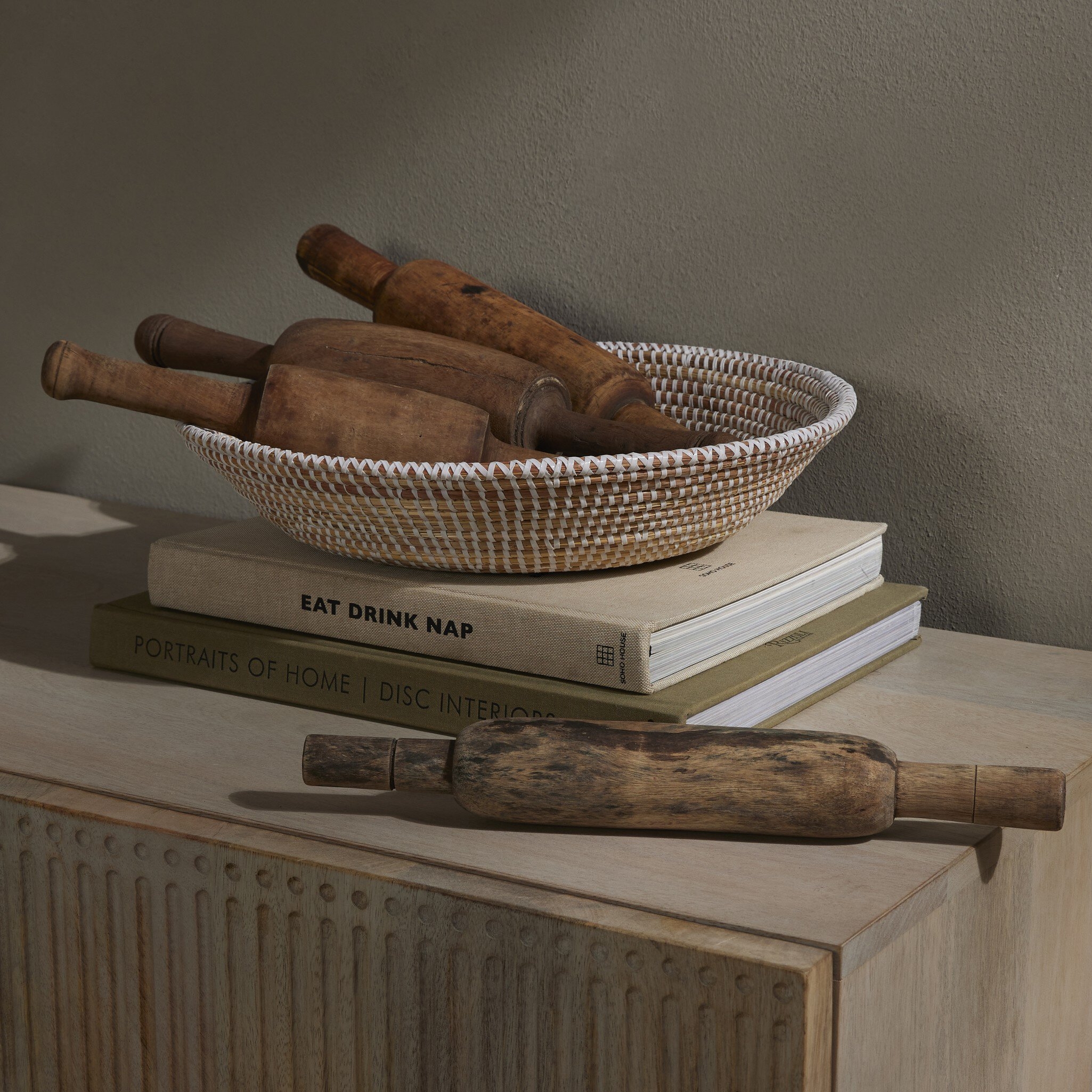 Found Chapati Rollers, Set Of 4 - Reclaimed Natural - Image 12