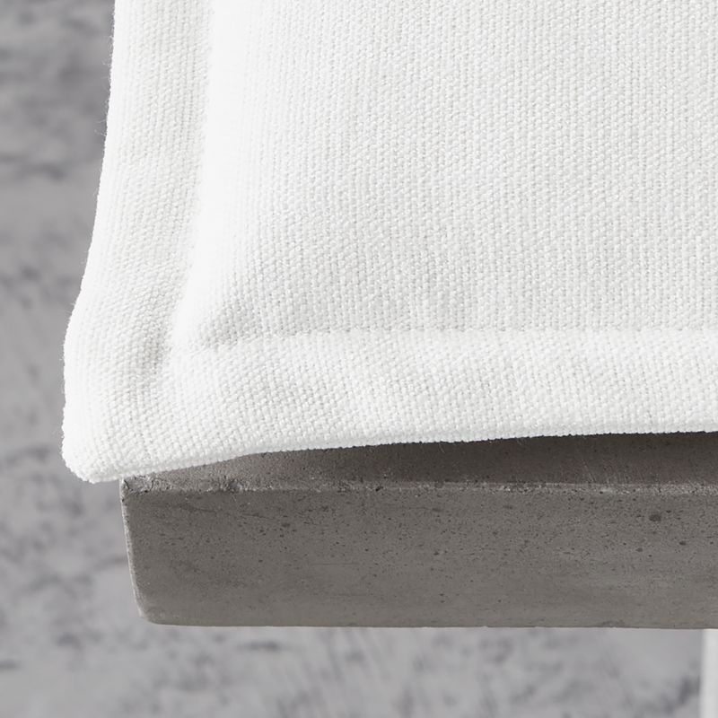 Span Small White Bench Cushion - Image 1