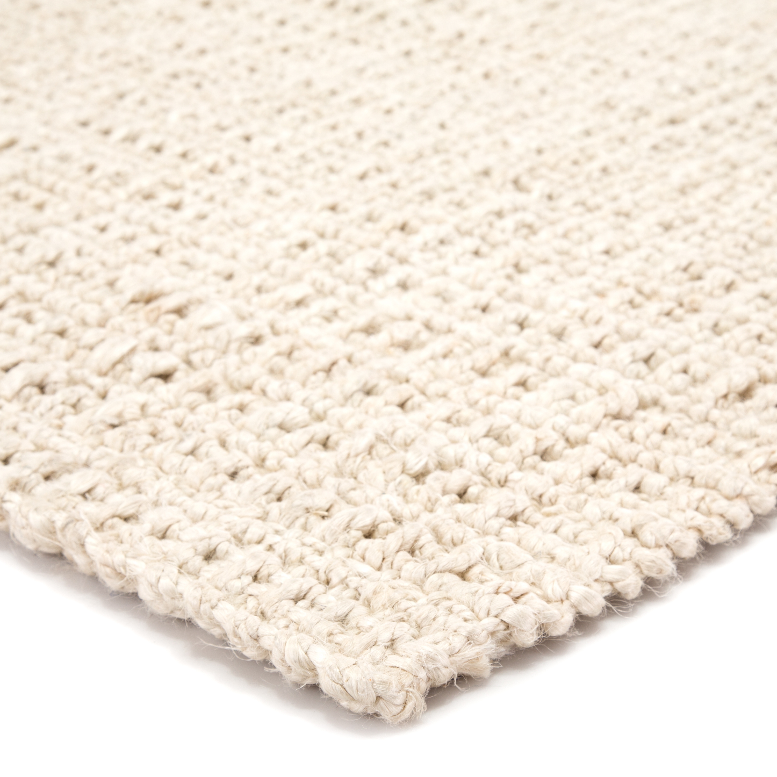 Tyne Natural Solid Ivory Area Rug (9'X12') - Image 1
