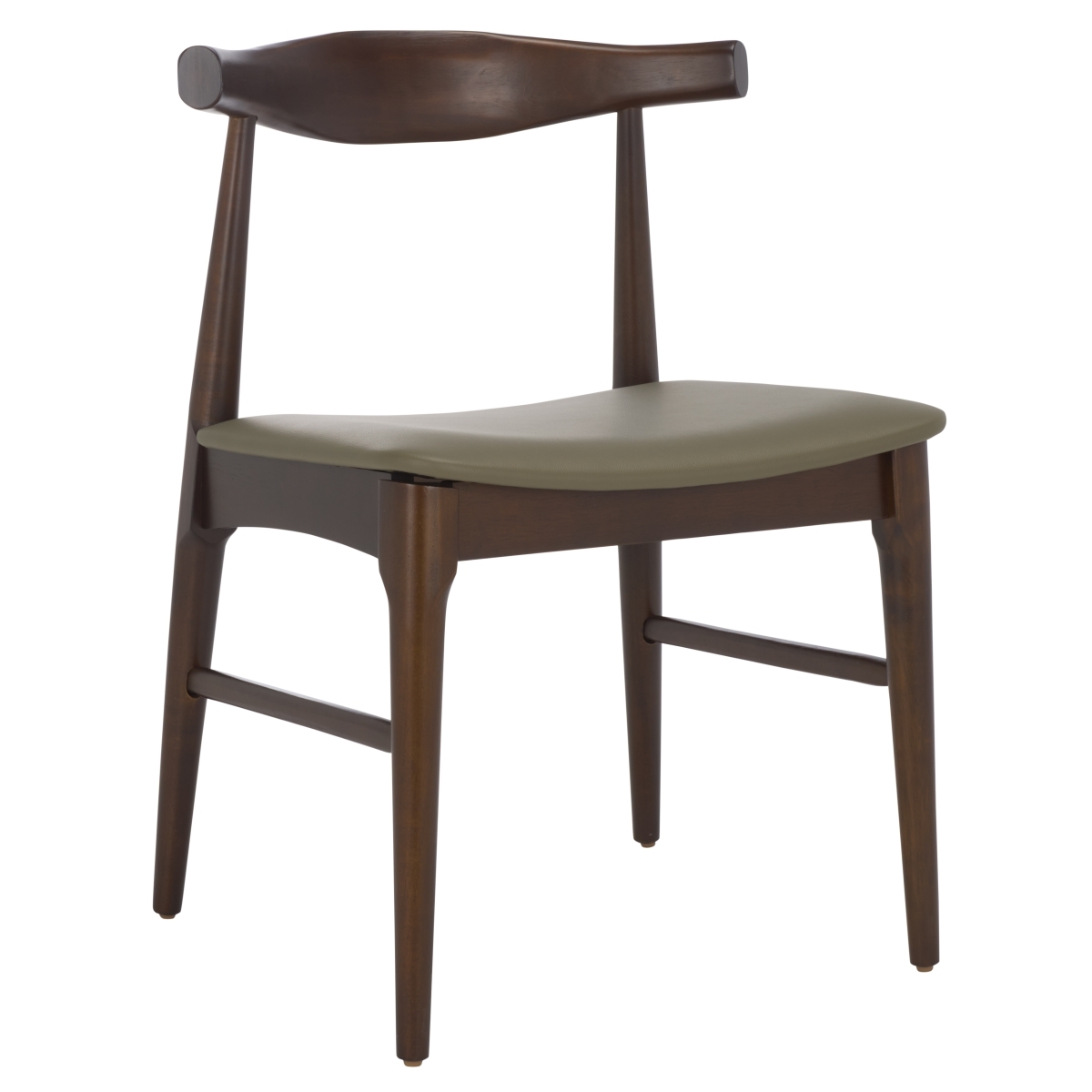 Elbow Dining Chair - Olive / Espresso - Image 5