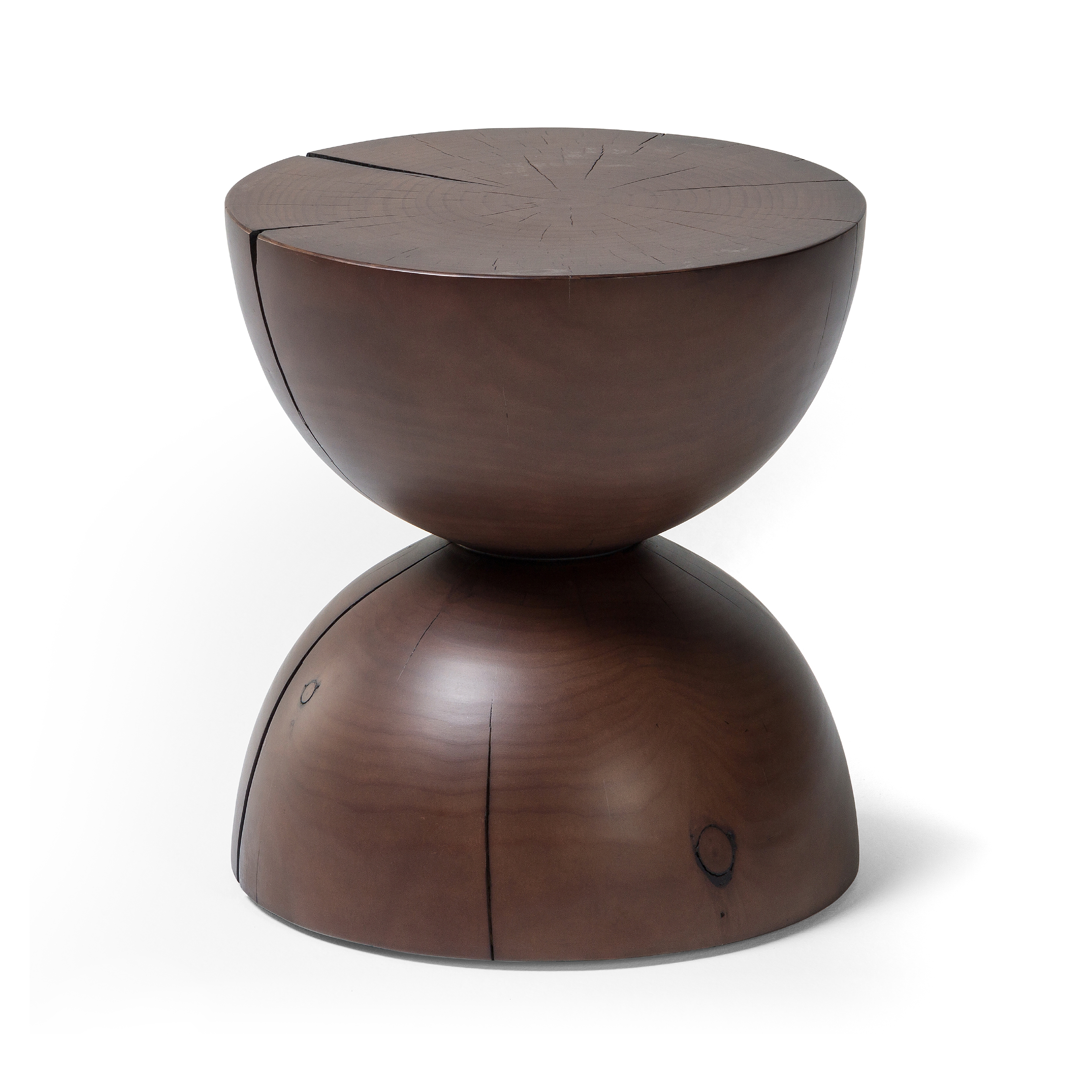 Aliza End Table-Brown Pine - Image 0