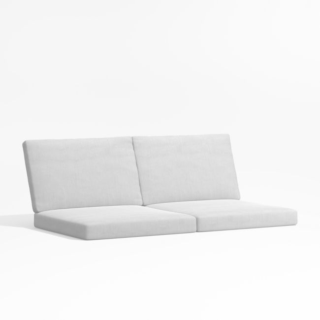 Alfresco White Sunbrella ® 2-Piece Outdoor Loveseat Cushions - Image 0
