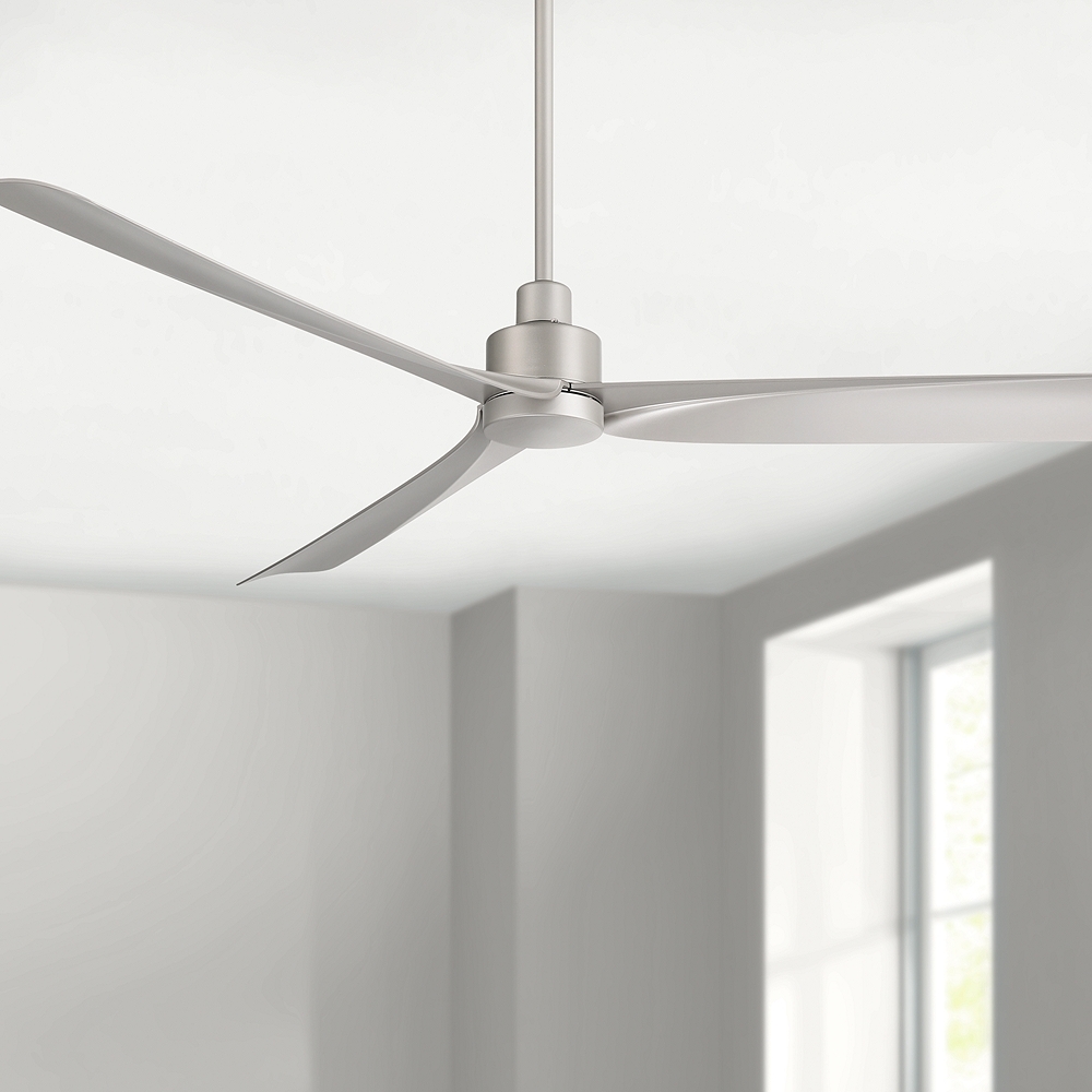 60" Casa Vieja Sailplane Silver Damp Ceiling Fan with Remote - Image 0