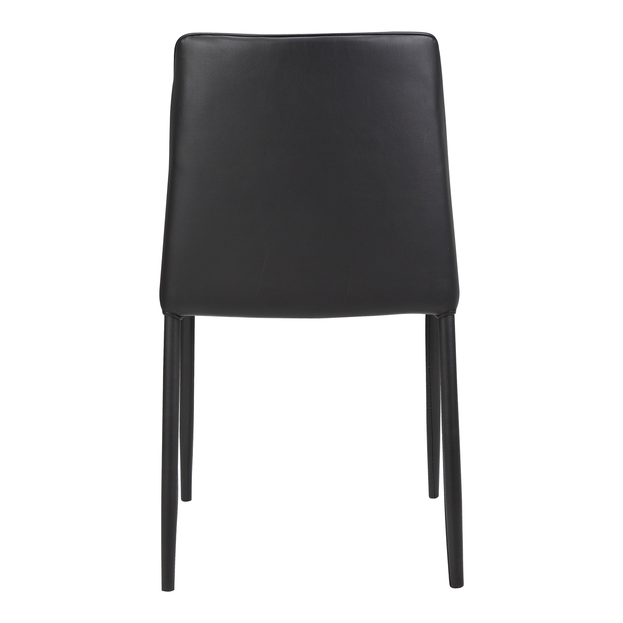 Nora Dining Chair Black Vegan Leather - Set Of Two - Image 3