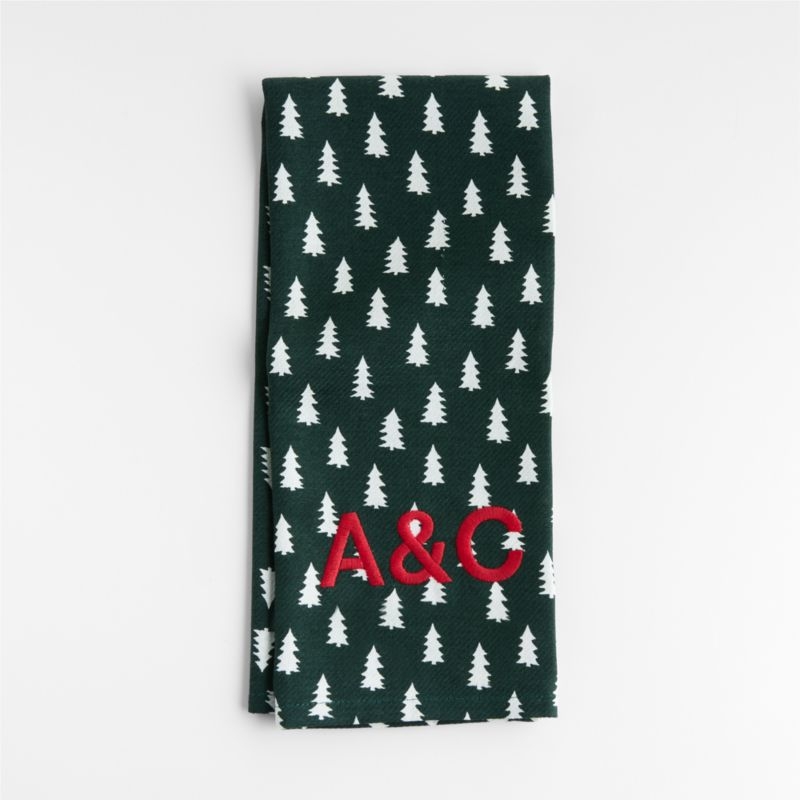 Green Trees Organic Cotton Kitchen Towel - Image 3