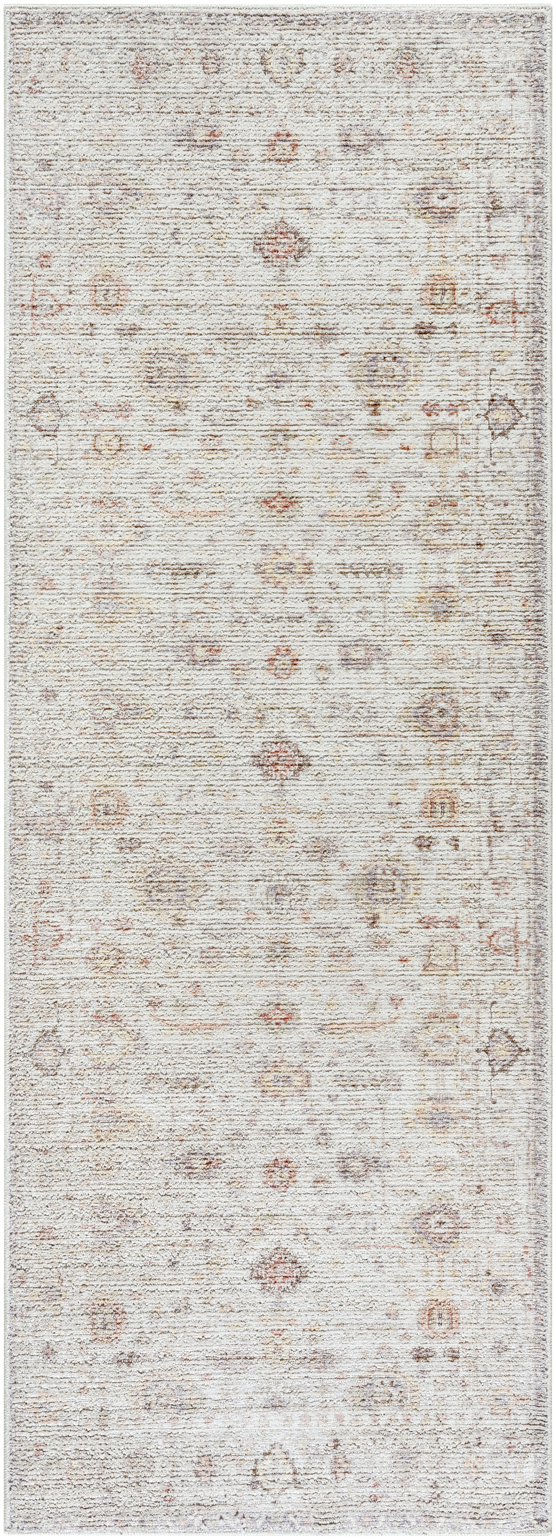Spokane Beige Indoor 2'7" x 10' Machine Woven Rug - Image 0
