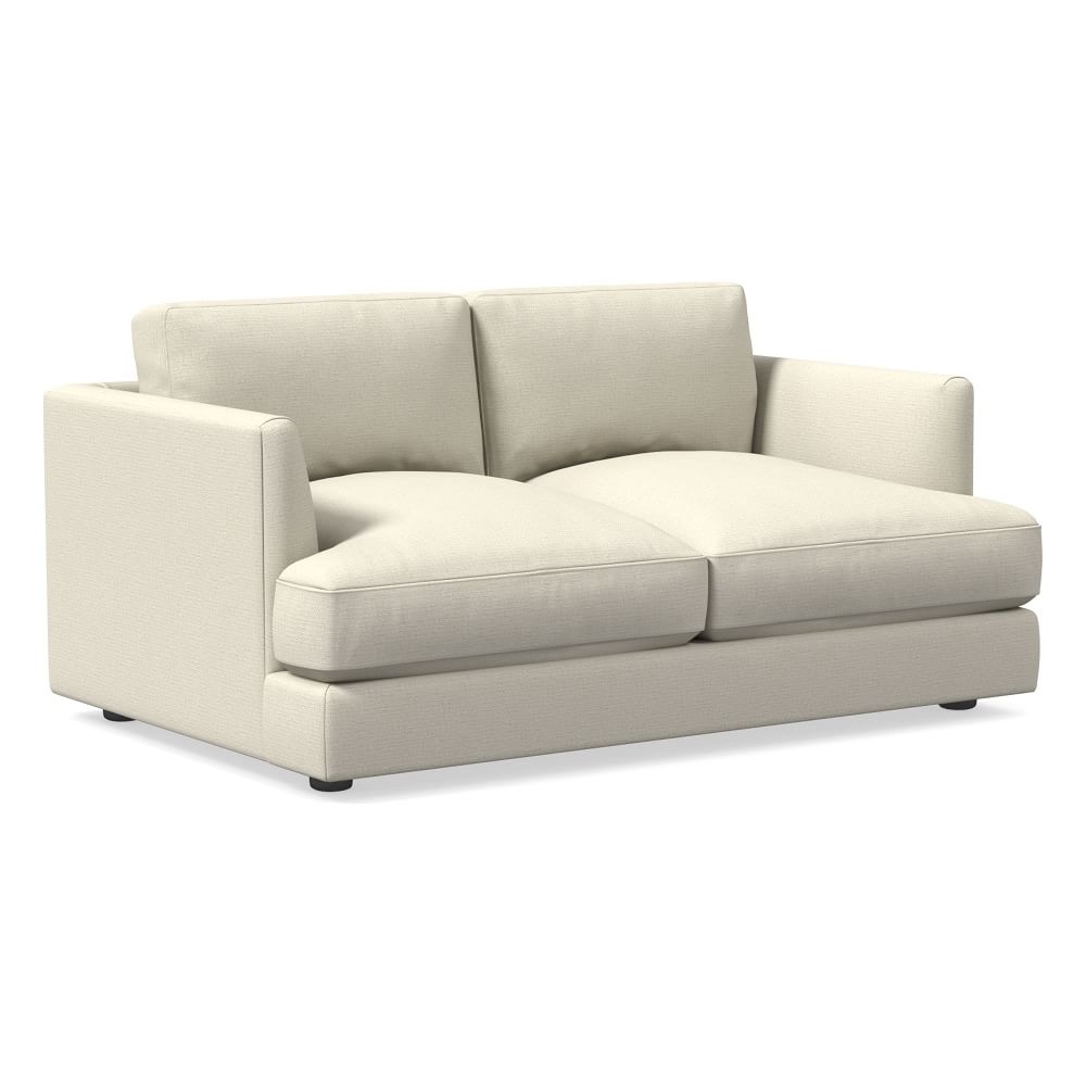 Haven 60" Multi-Seat Sofa, Standard Depth, Performance Basketweave, Alabaster - Image 0