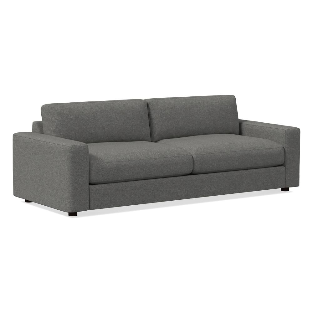 Urban 94" Sofa, Poly Fill, Chenille Tweed, Pewter - Image 0
