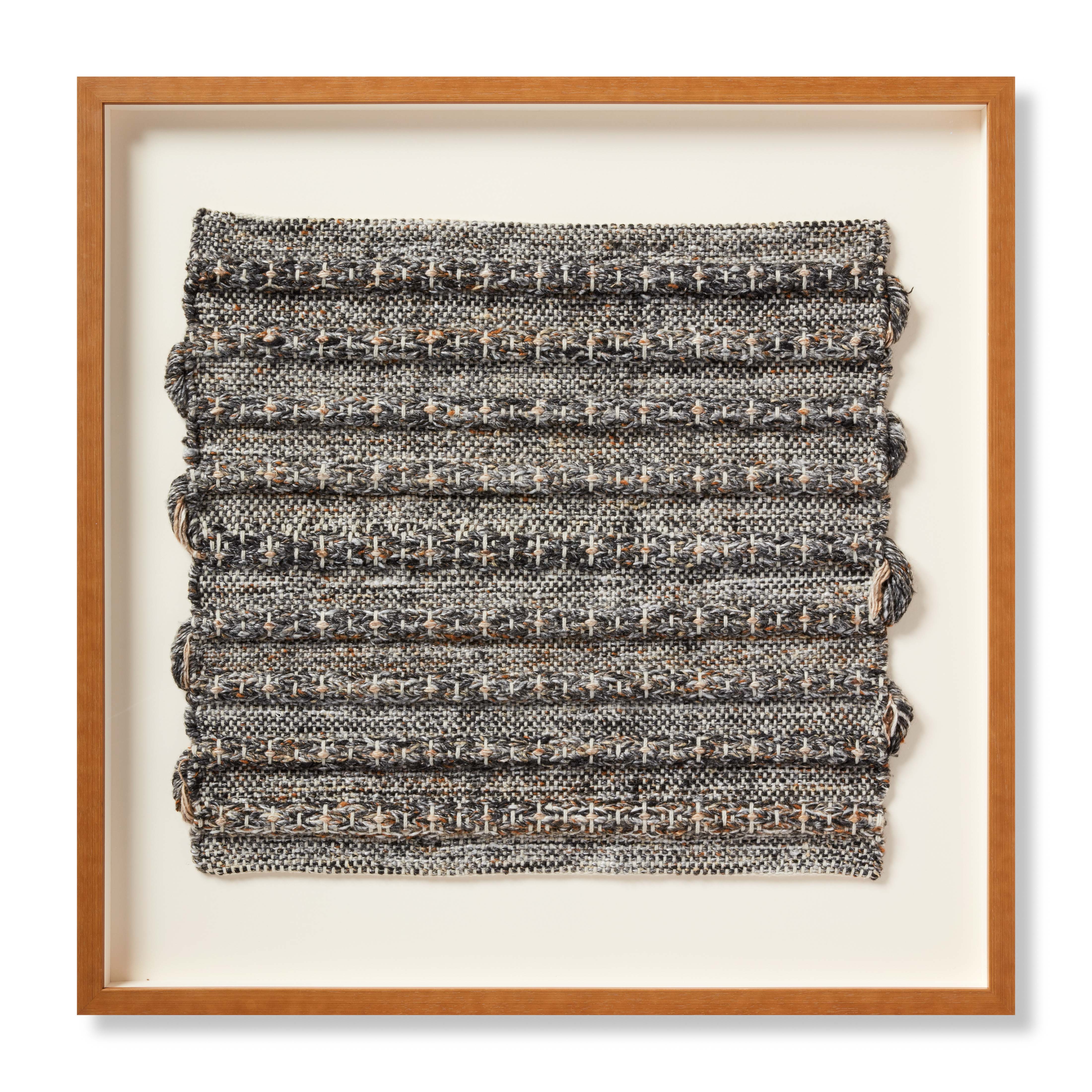 Loloi Meander Grey / Ivory 2'-4" x 2'-4" Wall Art - Image 0