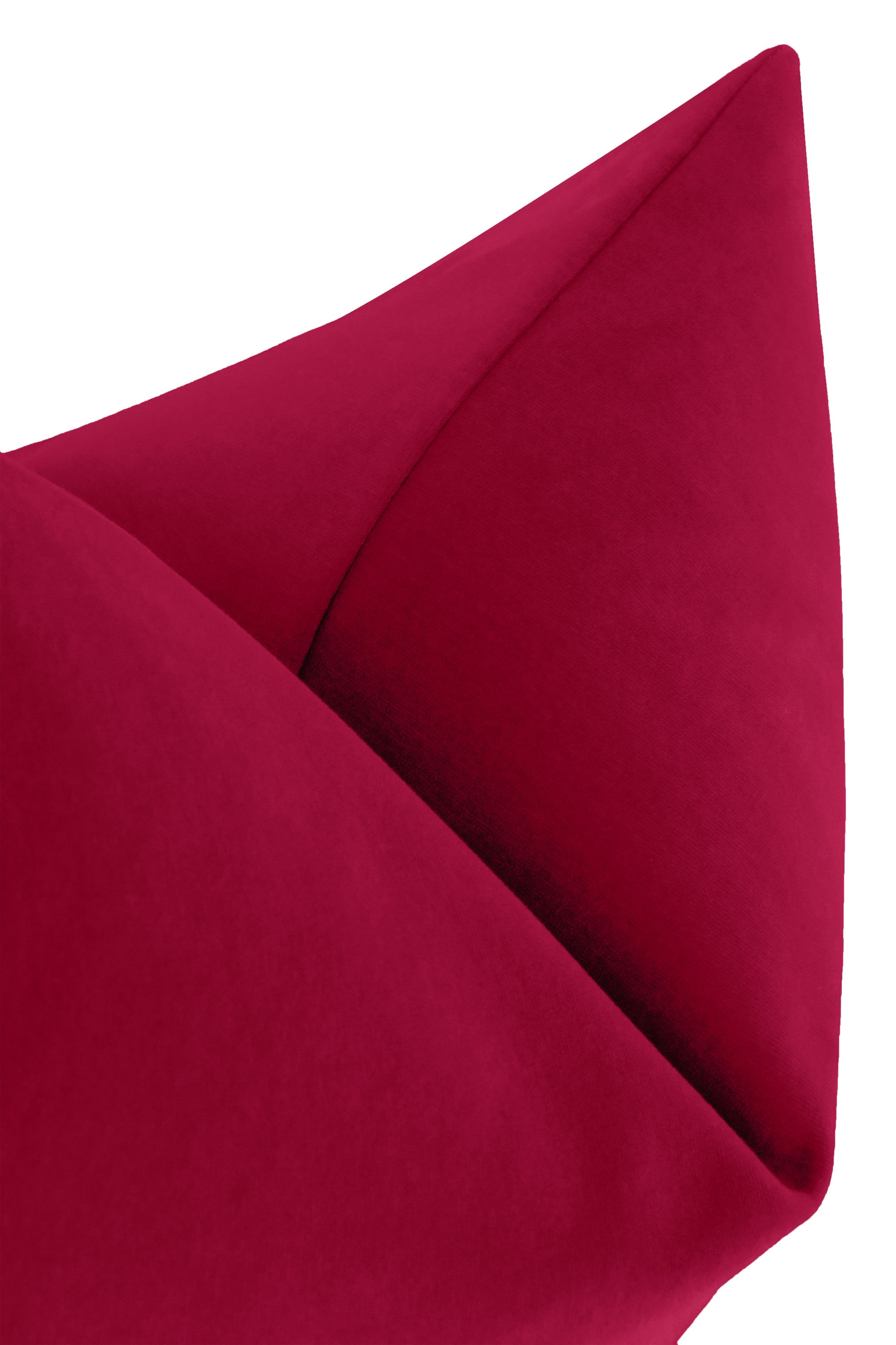 Studio Velvet Pillow Cover, Magenta, 20" x 20" - Image 1