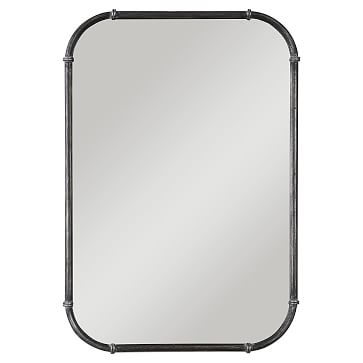 Industrial Pipe Mirror, Gray - Image 1