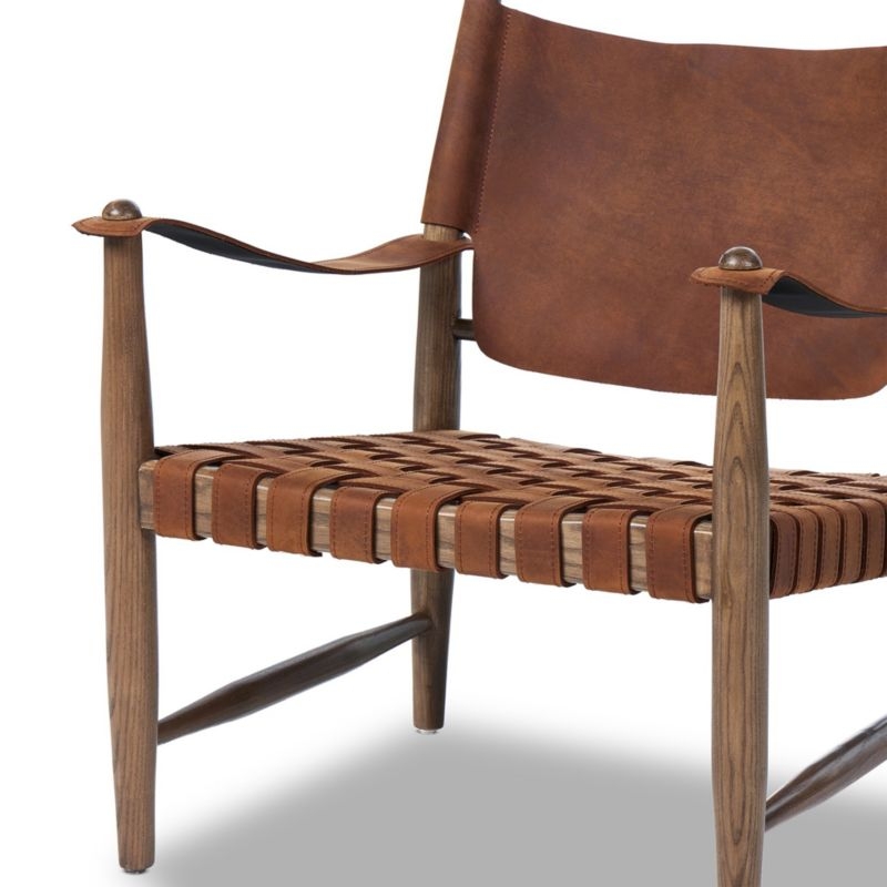 Marek Leather Accent Chair - Image 1