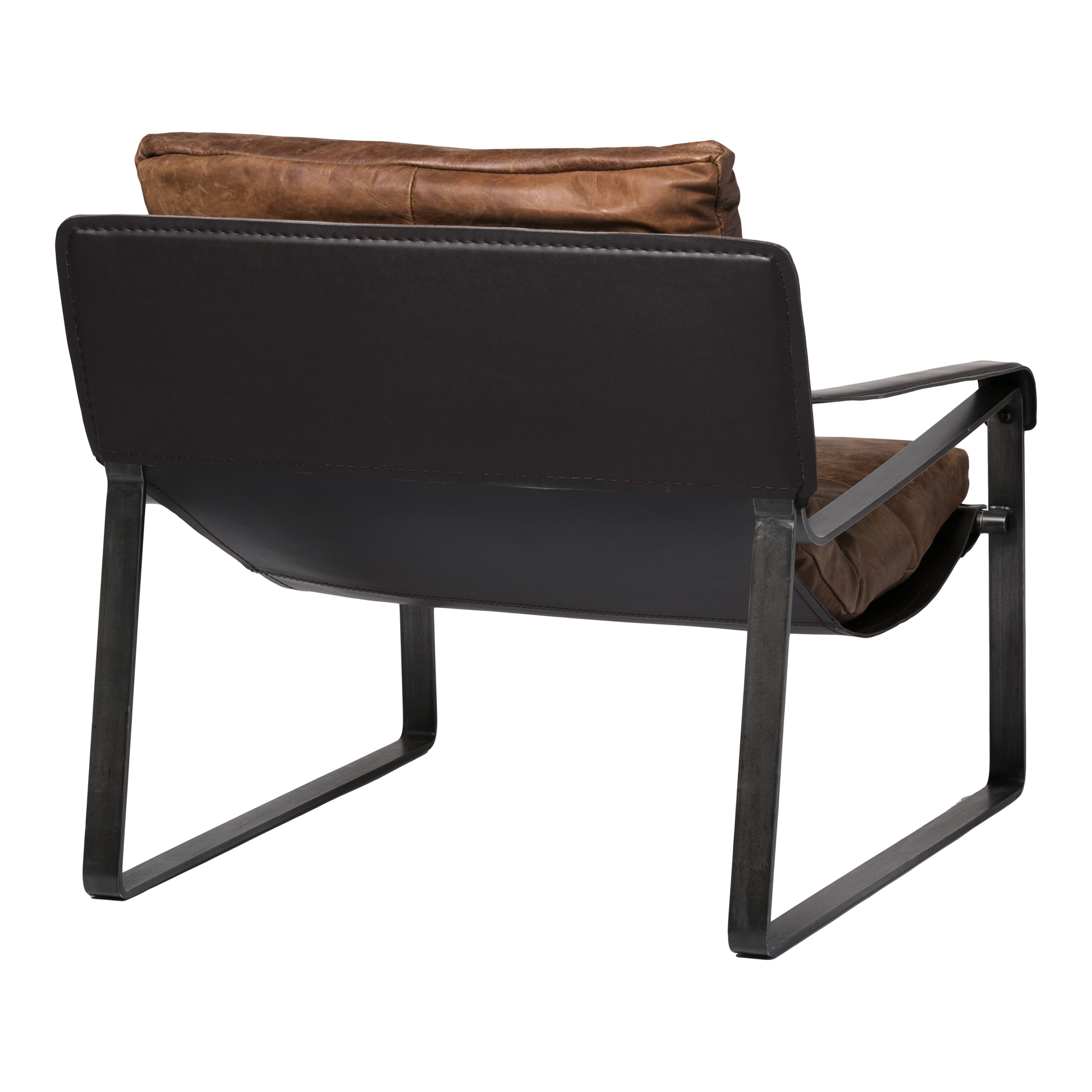 Connor Club Chair Open Road Brown Leather - Image 3