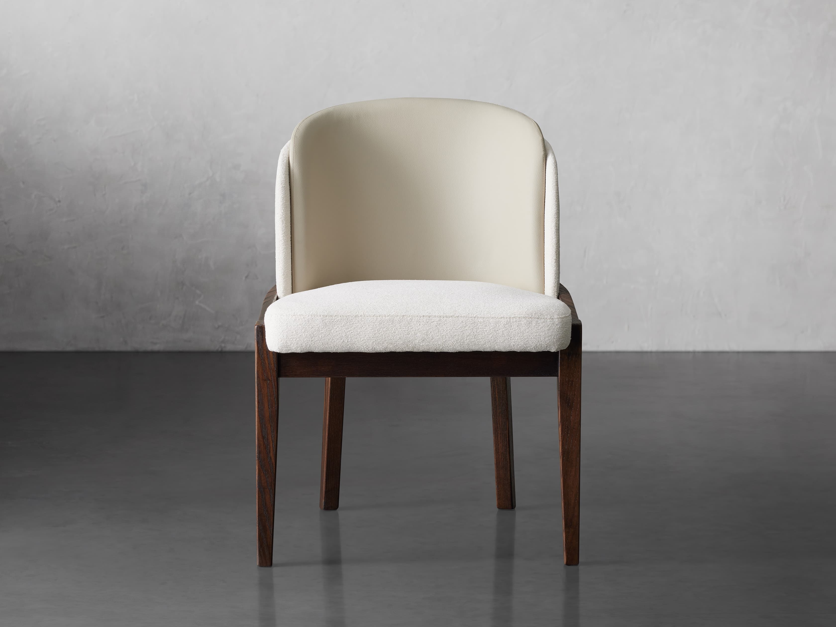 Mena Dining Chair in Upholstered Natural  Cushing Mellow/Cinder - Image 0