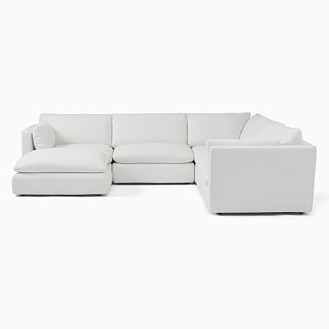 Hampton 6-Piece L-Shape Chair Sectional Native Linen White CS - Image 2