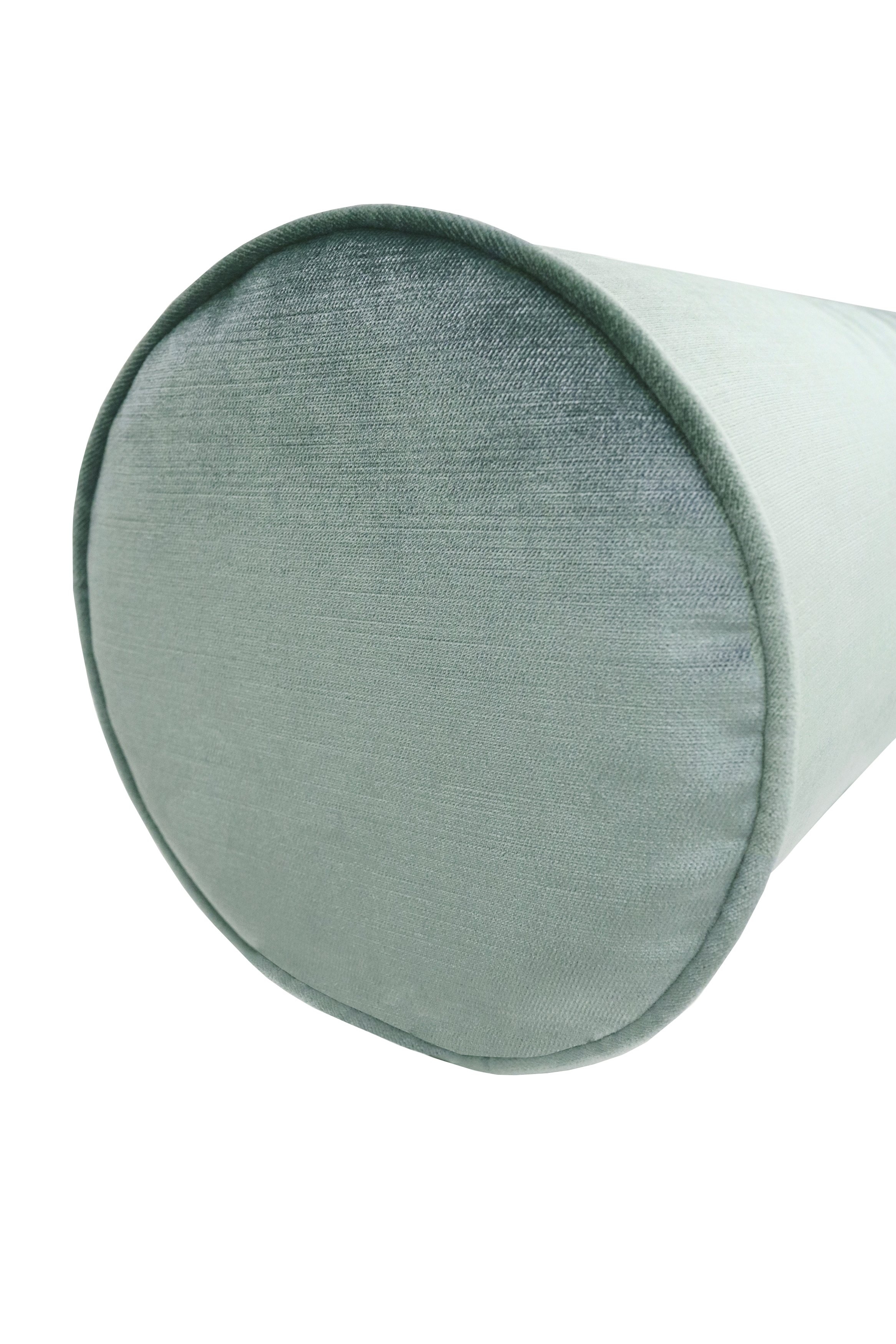 THE BOLSTER :: FAUX SILK VELVET // TURKISH BLUE - TWIN XL // 9" X 30" - Image 3