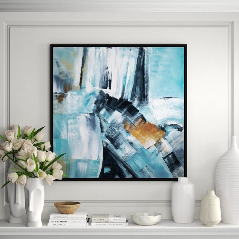 JBass Grand Gallery Collection 'River Dance I' Framed Print on Canvas - Image 0