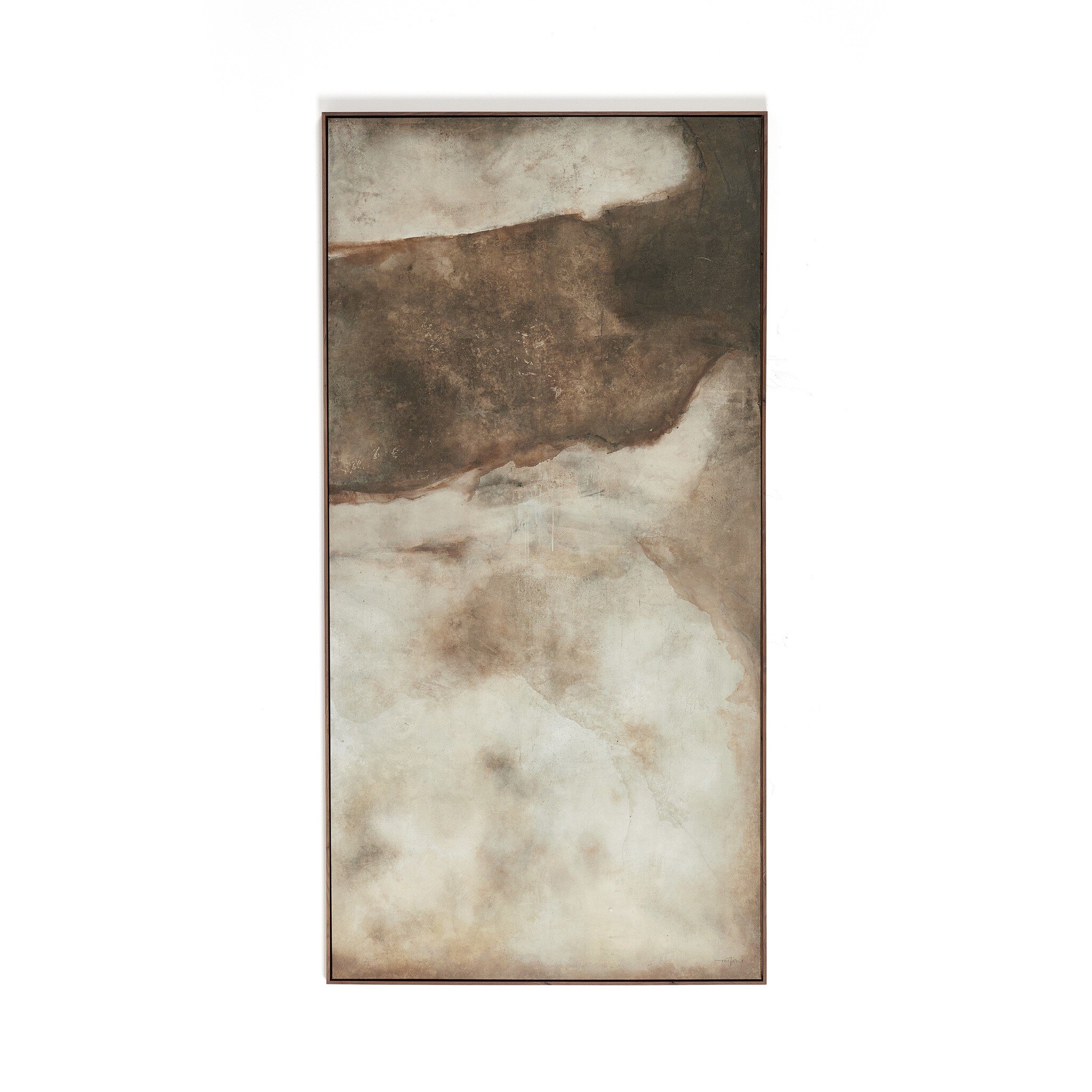 Revere Triptych by Matera - Rustic Walnut Floater - Image 1