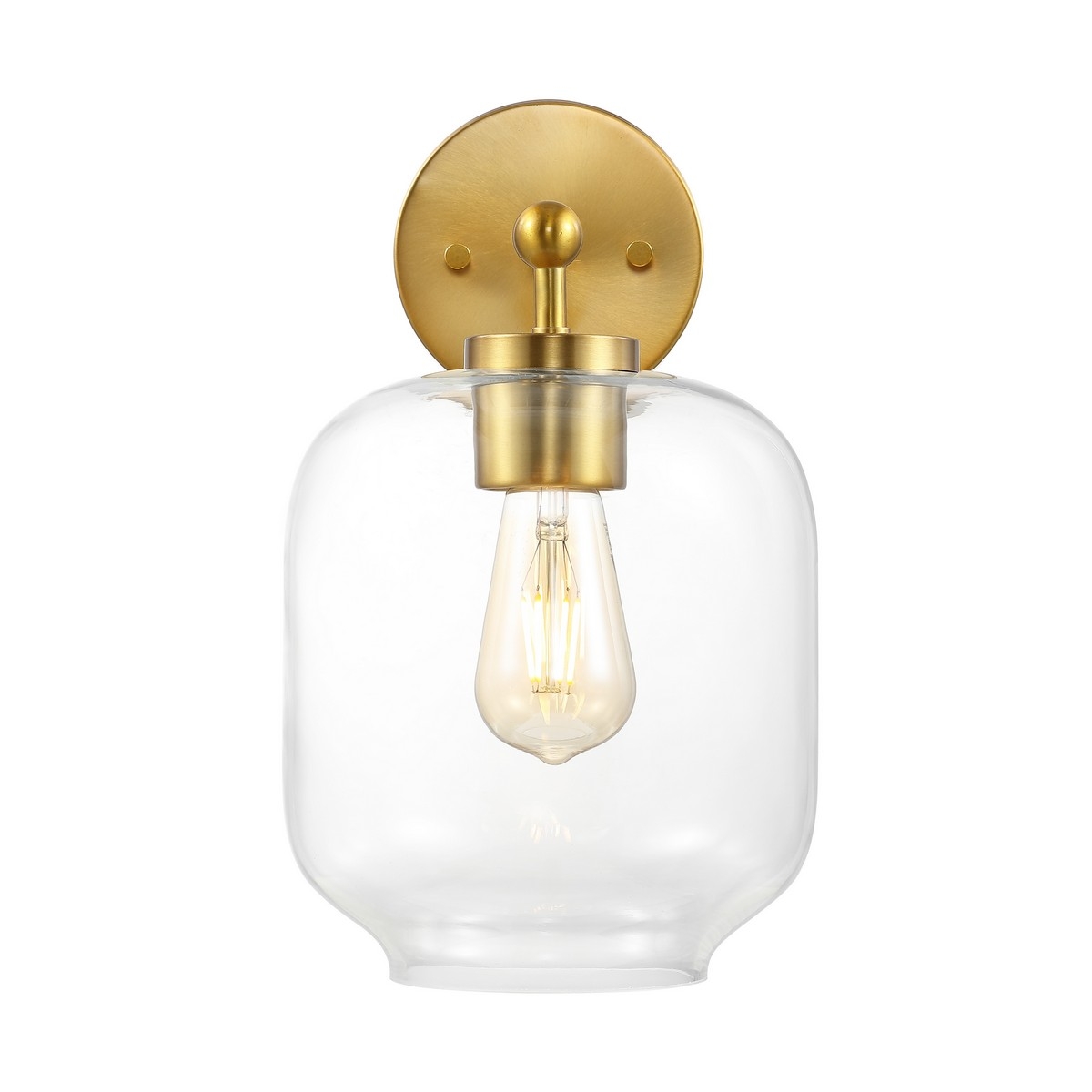 Edie 9.5" Wall Sconce - Brass - Safavieh - Image 4