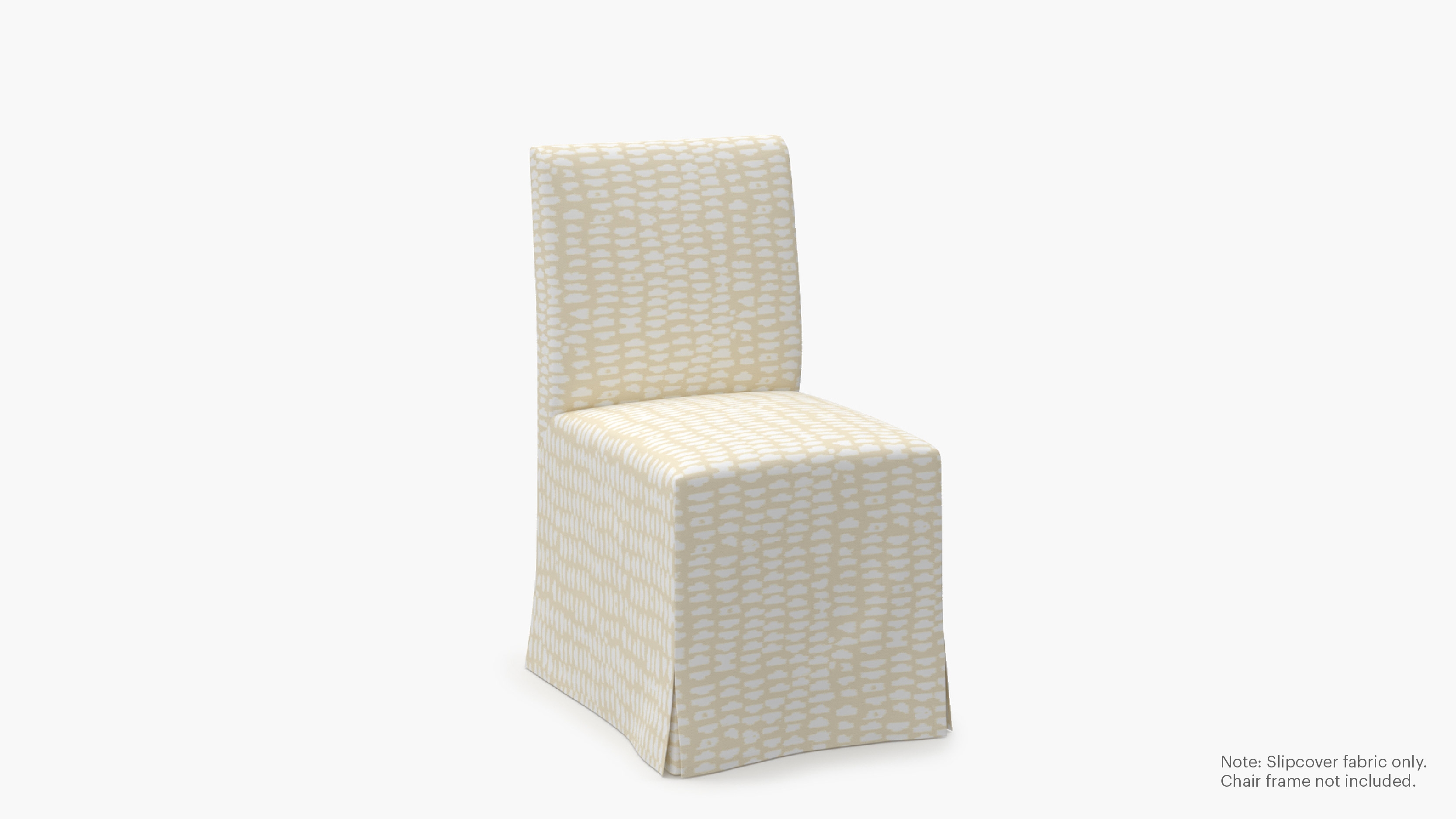 Slipcovered Signature Dining Chair - Cover Only, Sand Odalisque - Image 1