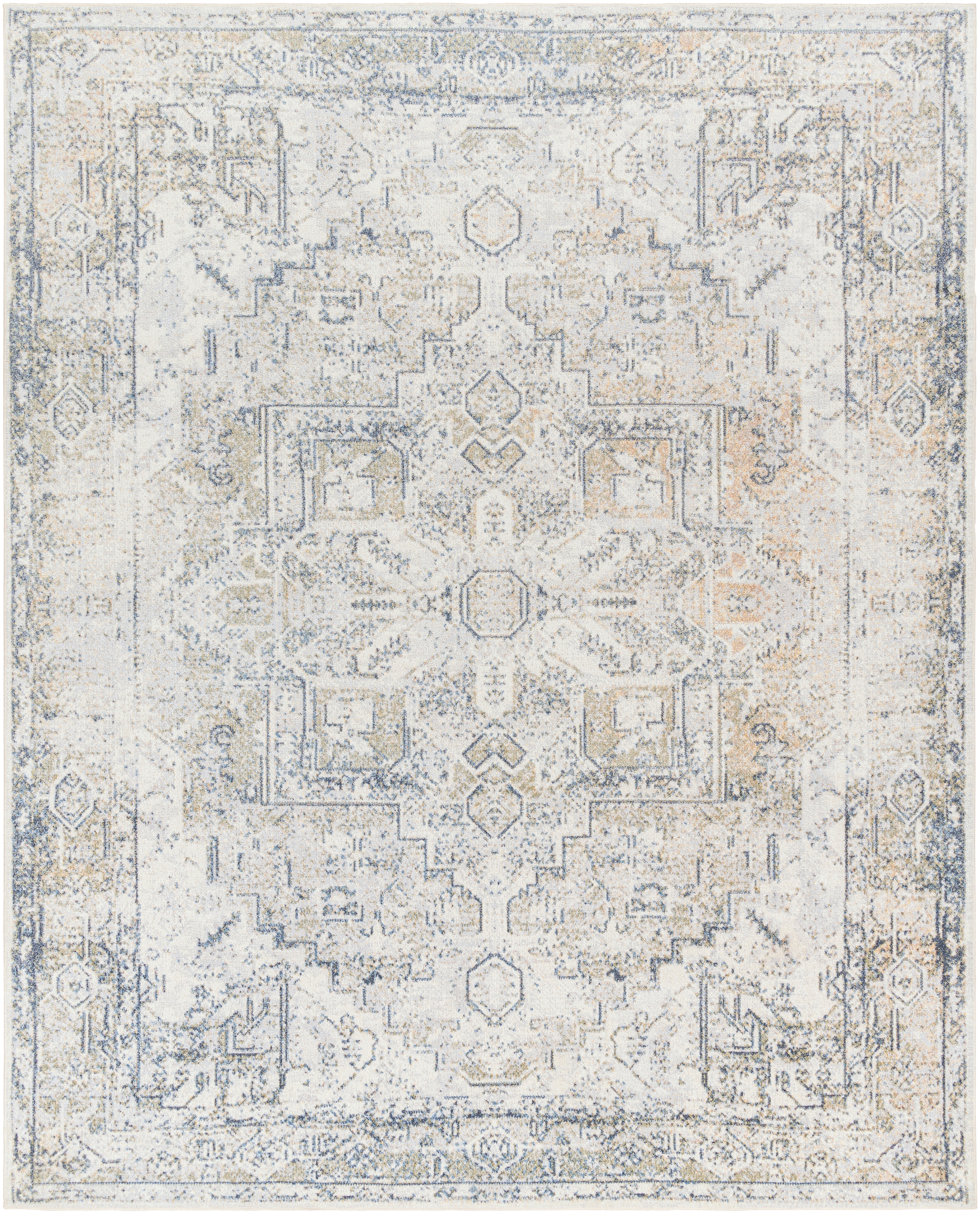 Lillian Beige Indoor 7'10" x 10' Machine Woven Rug - Image 0