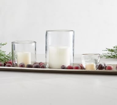 Modern Glass Votive Candle Holder, Clear, Small, 3.75" - Image 2