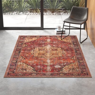Anza Red/Navy Area Rug - Image 0