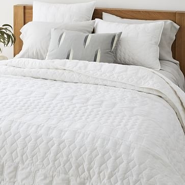 Origin Matelasse Quilt, Full/Queen, White - Image 0