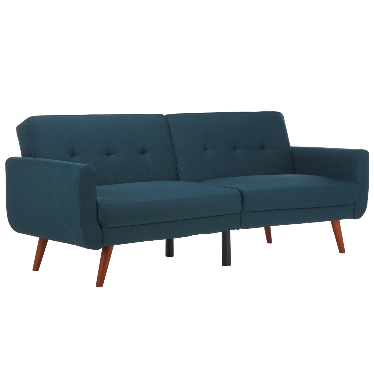 Bushwick Foldable Futon Bed - Navy / Brown - Safavieh - Image 6