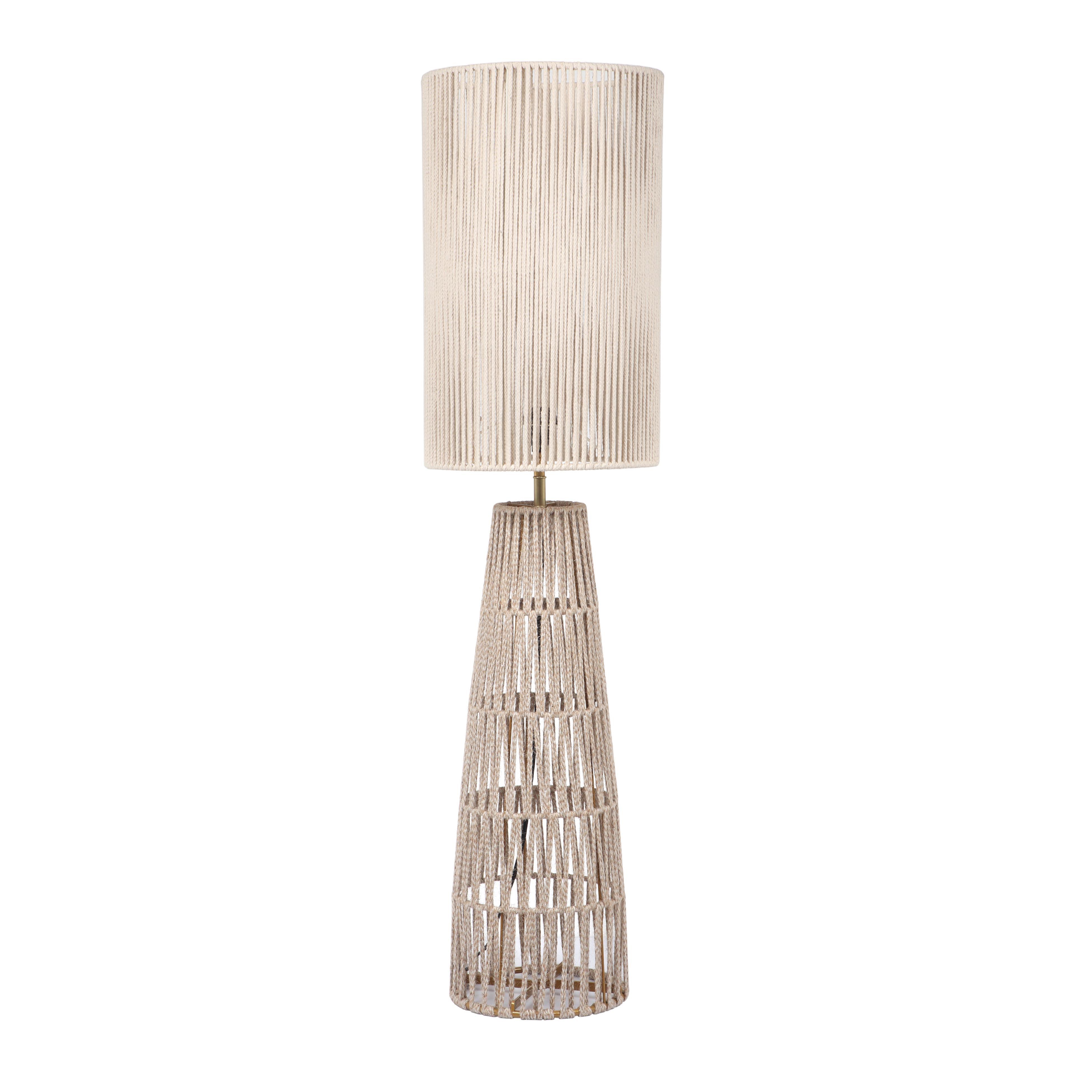 Beam Cream Natural Jute Floor Lamp - Image 0