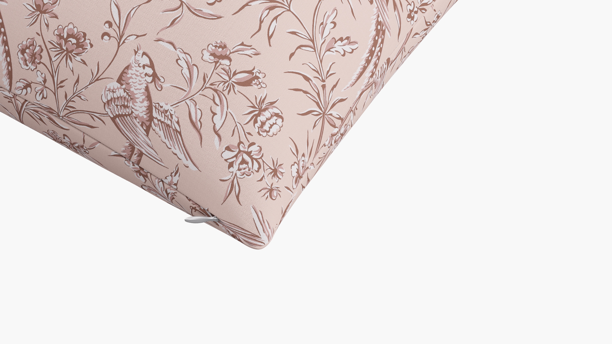 Throw Pillow 26", Blush Aviary, 26" x 26" - Image 1