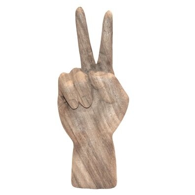 Twinsburg Hand Peace Sign Sculpture - Image 0