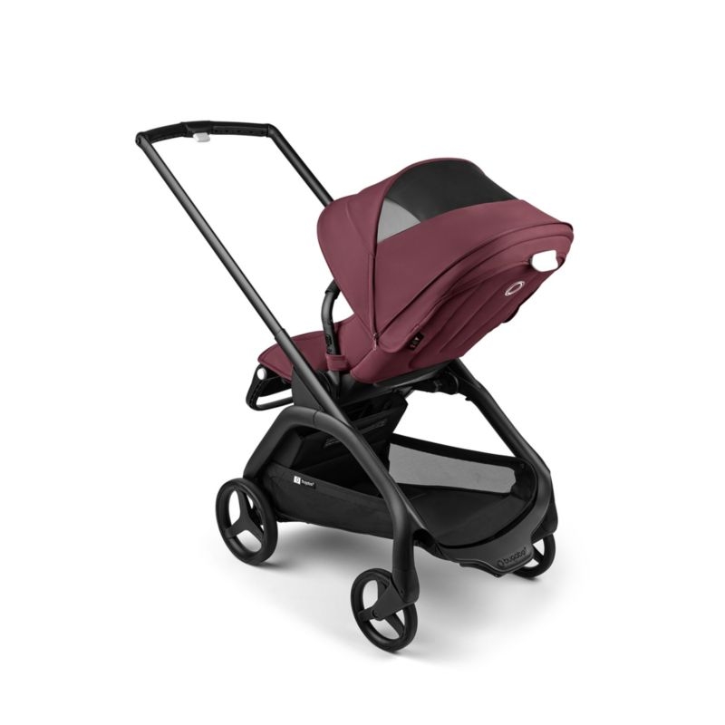 Bugaboo Dragonfly Seat Complete Dark Cherry Red with Black Frame Baby Stroller - Image 4