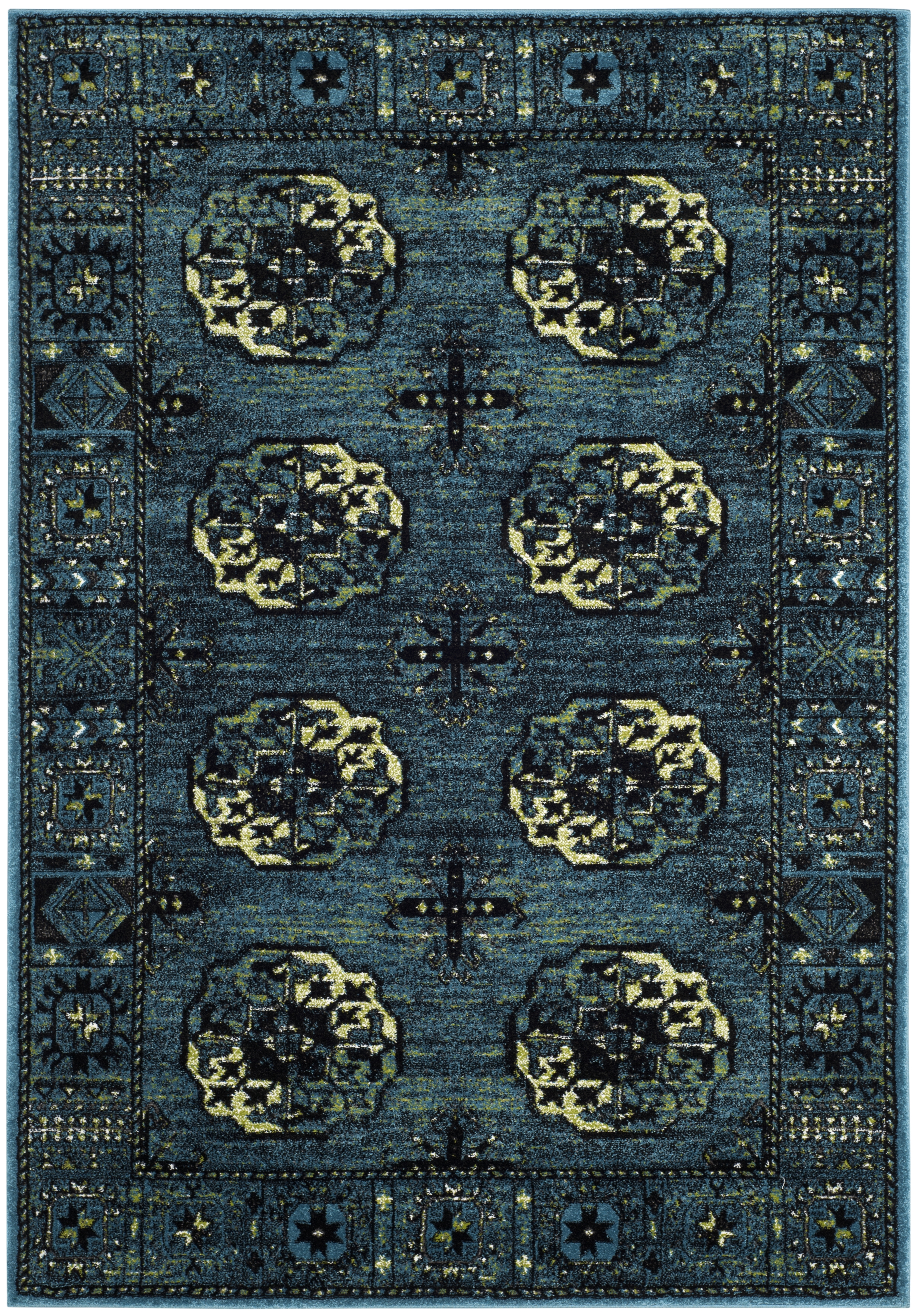 Arlo Home Woven Area Rug, VTH212D, Blue/Multi,  6' 7" X 9' - Image 0