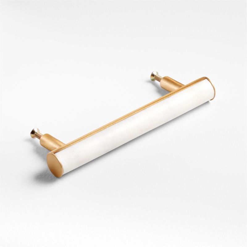 Mason Marble Hardware 4" Brass Bar Pull - Image 4