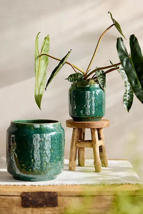 Juno Glazed Earthenware Planter - Image 0