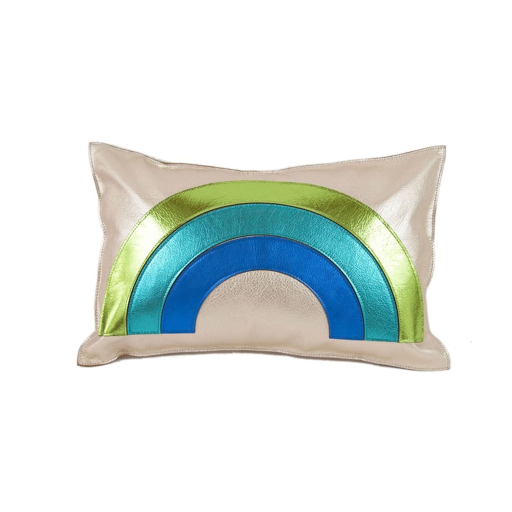 Rainbow Pillow, Cool - Image 0