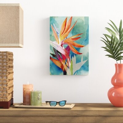Vivid Birds of Paradise II by Jennifer Paxton Parker Painting Print on Canvas - Image 0