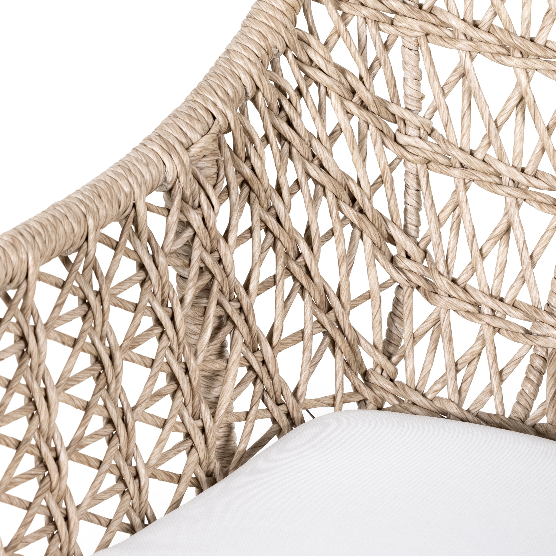 Bandera Outdoor Stool W/Cshn-Wht-Counter - Image 7