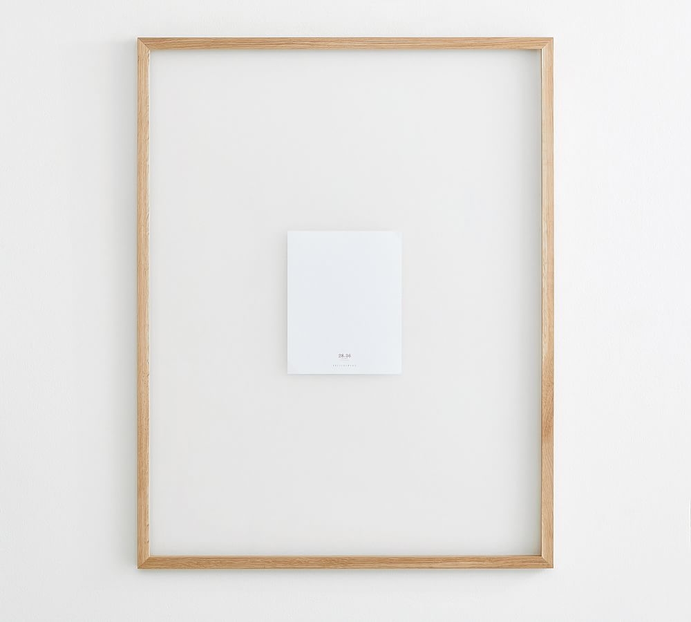 Floating Wood Gallery Frame, 28x36 (29x37 overall) - Natural - Image 0